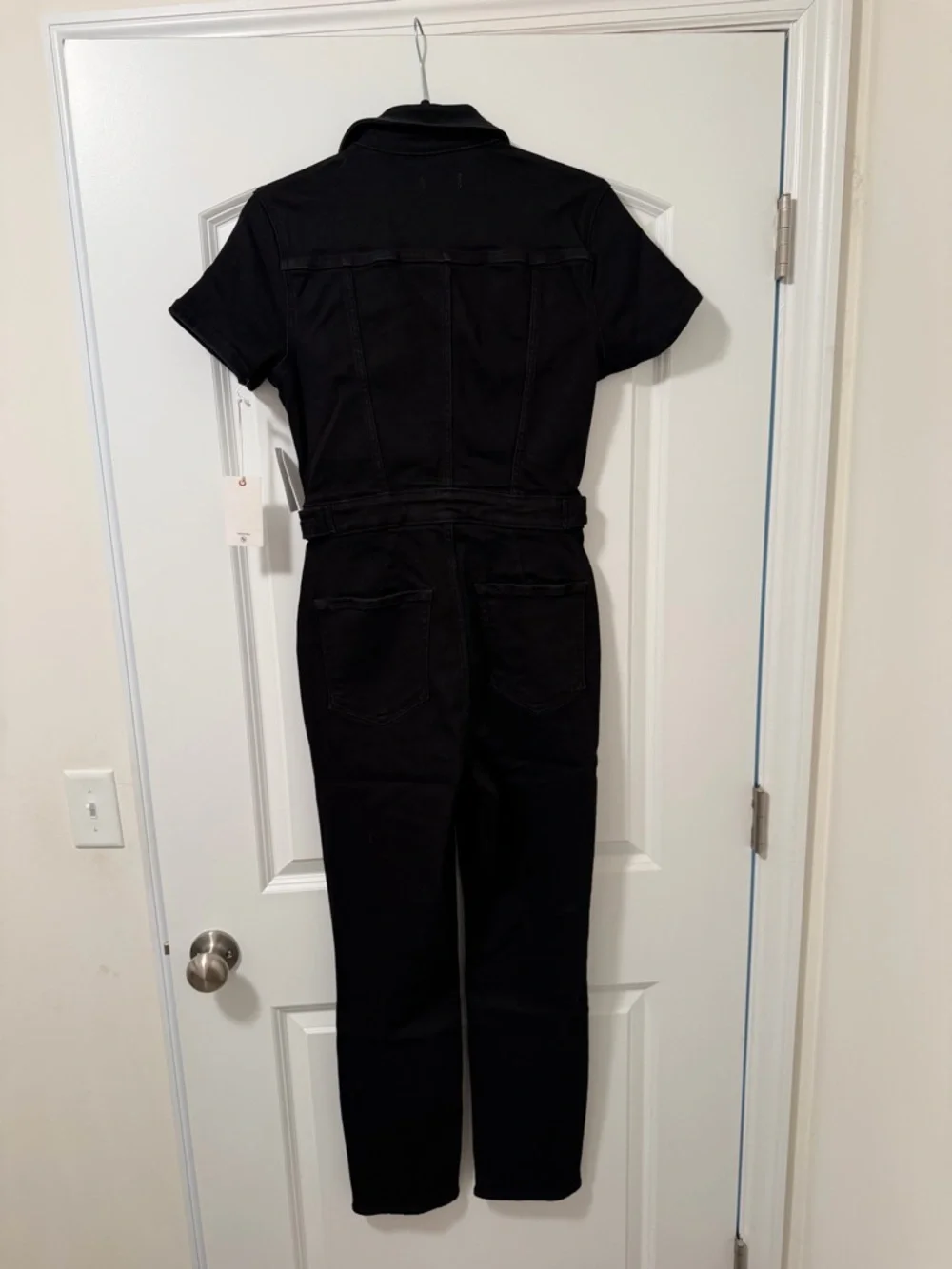 Good American Black Denim Jumpsuit - Picture 2 of 6